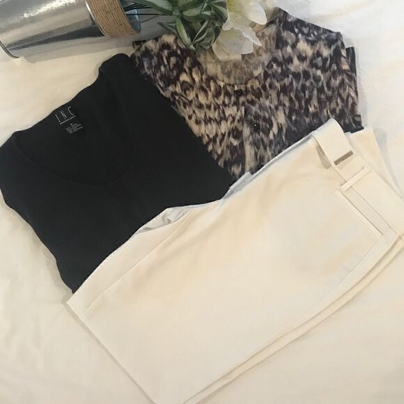 I.N.C women’s long sleeve top black waist length - Picture 2 of 5